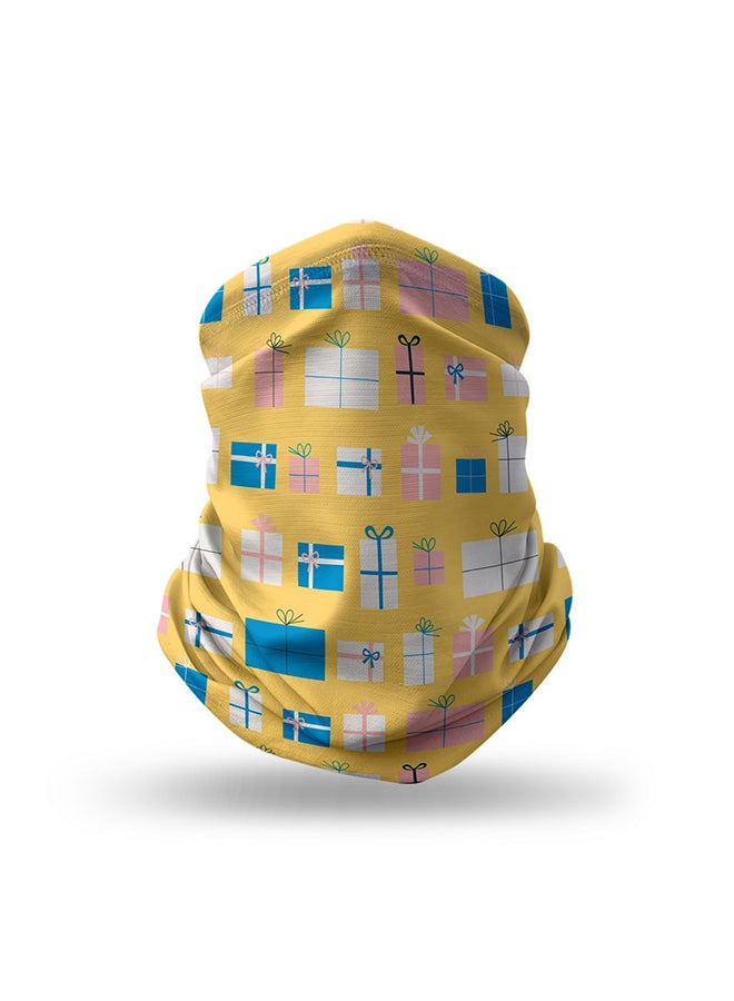 ستايلايزد كمامة وجه بتصميم يغطي الرقبة قابلة لإعادة الاستخدام - بتصميم هدايا مغلفة 18.5 x 10بوصة - Image 1