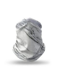 Designer Neck Gaiter Face Mask Reusable - Marble Print 18.5 x 10inch