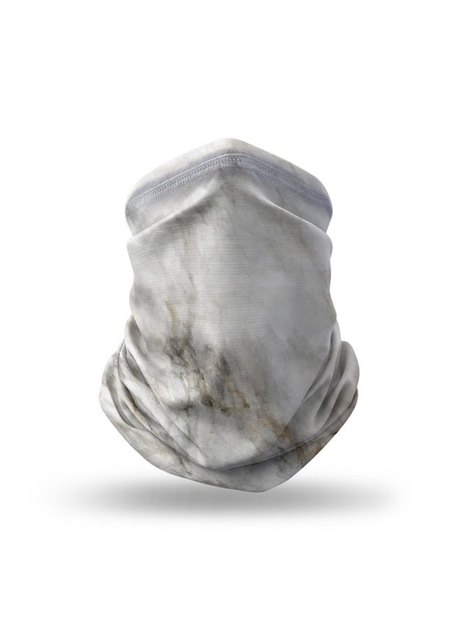 ستايلايزد كمامة وجه بتصميم يغطي الرقبة قابلة لإعادة الاستخدام - بتصميم طبعة رخامية 18.5 x 10بوصة - Image 1