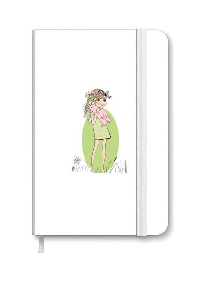Stylizedd Designer A5 Thick Hardcover Notebook - Bunny Cuddles Multicolour - Image 1