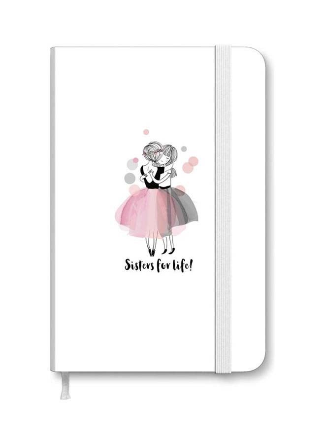 Stylizedd Designer A5 Thick Hardcover Notebook - Sisters For Life! Multicolour - Image 1
