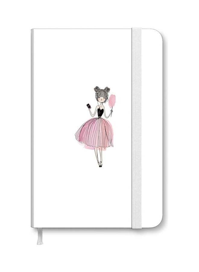 ستايلايزد دفتر ملاحظات ديزاينر مقاس A5 بغلاف صلب وسميك بطبعة عبارة "Lost In Music" متعدد الألوان - Image 1