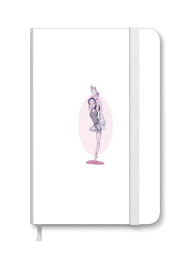 Stylizedd Designer A5 Thick Hardcover Notebook - Flying Ballerina Multicolour - Image 1