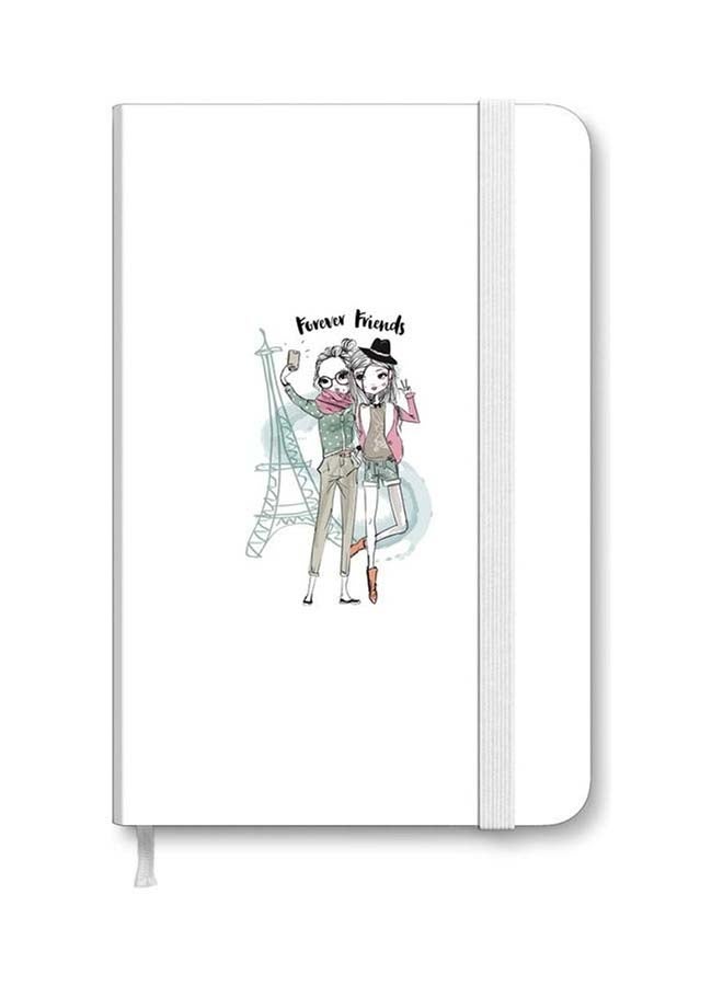 Stylizedd Designer A5 Thick Hardcover Notebook - Forever Friends Multicolour - Image 1