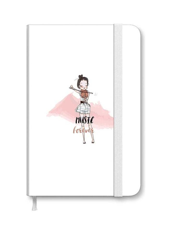 Stylizedd Designer A5 Thick Hardcover Notebook - Music Forever Multicolour - Image 1