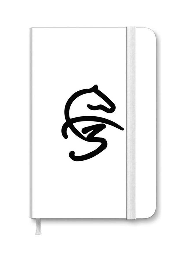 Stylizedd Designer A5 Thick Hardcover Notebook -  Faz3 Style White - Image 1