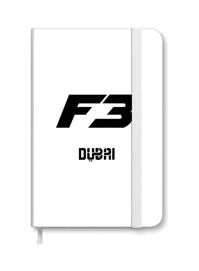 Stylizedd Designer A5 Thick Hardcover Notebook -  Faz3 Dubai White - Image 1