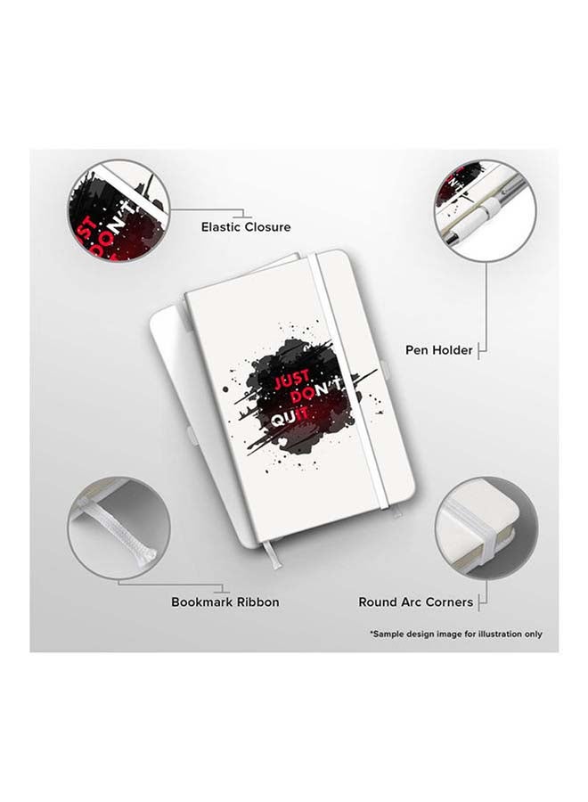 Stylizedd Designer A5 Thick Hardcover Notebook - 2018 GRL Black/White - Image 3