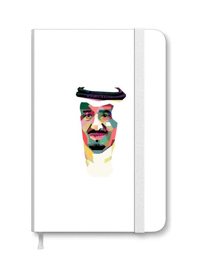 Stylizedd Designer A5 Thick Hardcover Notebook - Malek Salman Modern Multicolour - Image 1