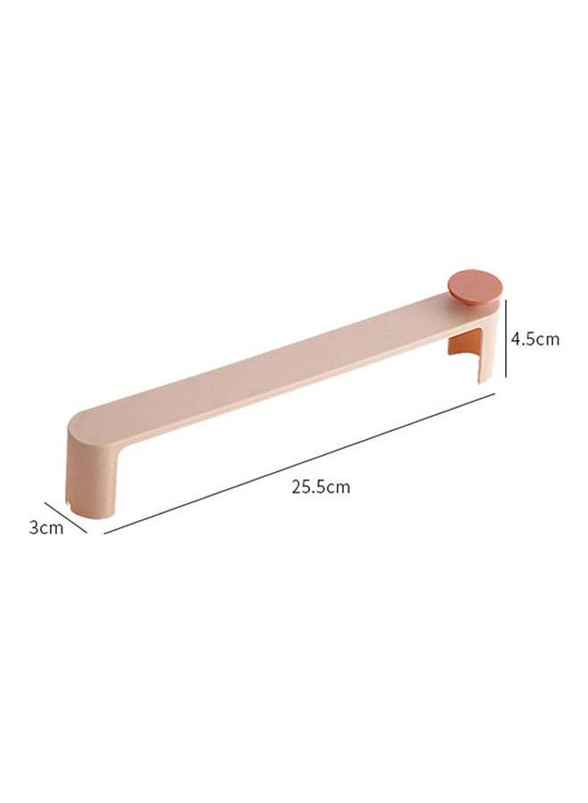 fashionhome Wall Mounted Towel And Shoes Double Layer Plastic Hook Pink 25.5x3x4.5cm  - Image 2