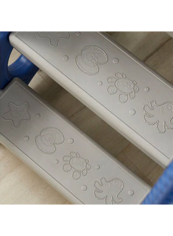 Little Story - 3In1 Swing Wt Slide, Swing,Climb And Slide, Indoor And Outdoor Play, Basketball Ring, Smooth And Soft Edges, Easy To Fold, 3-Point Safety Harness, Kids 1-6Years, Blue 135cm - Image 1