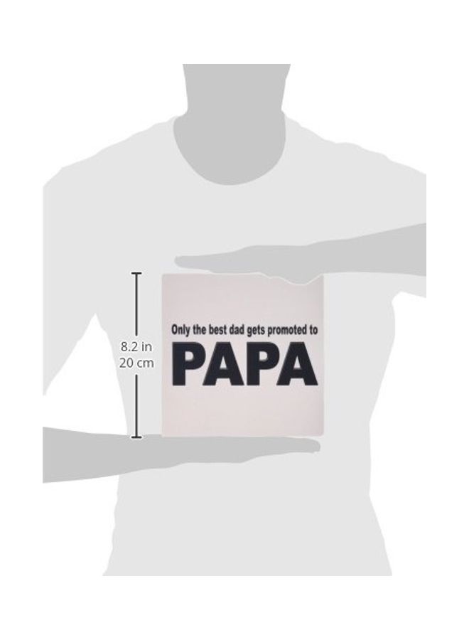 3DROSE Only The Best Dad Gets Promoted To Papa Printed Mouse Pad Multicolour - Image 2