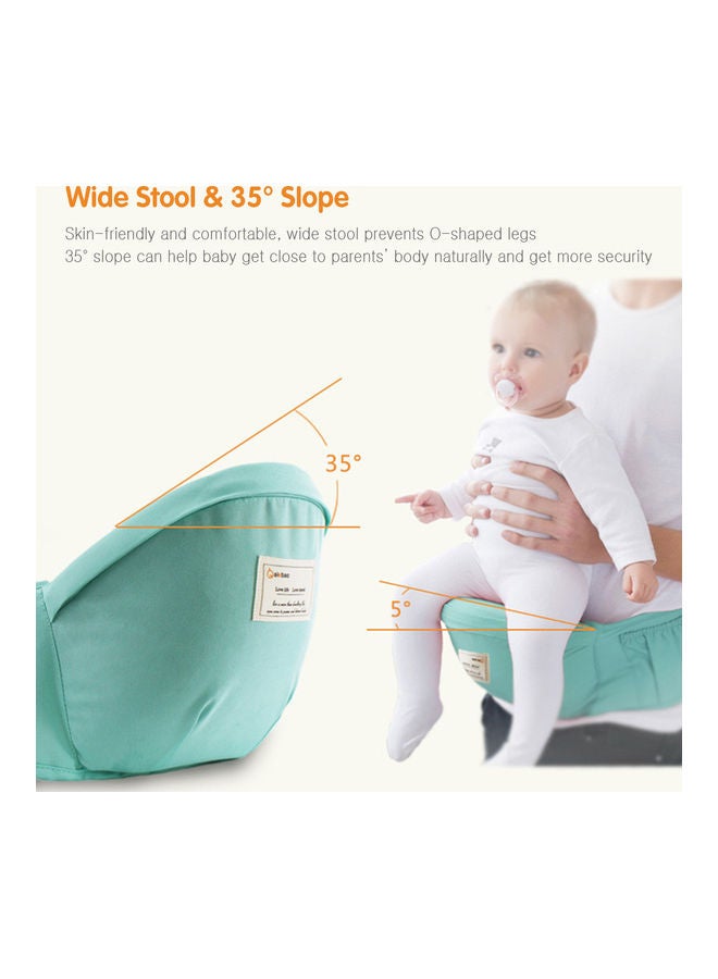 Generic Baby Carrier With Hip Seat Green  - Image 3