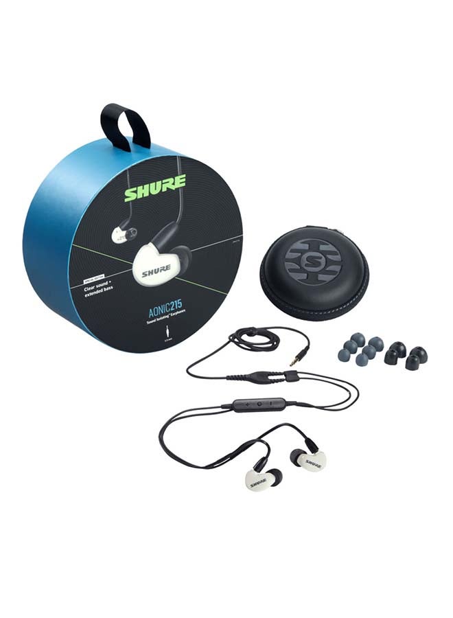 Shure Sound Isolating Earphones White  - Image 1