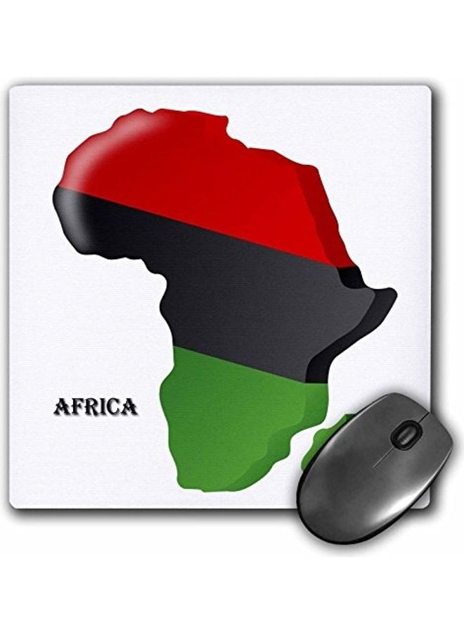 3DROSE Africa 3D Map Printed Mouse Pad Multicolour