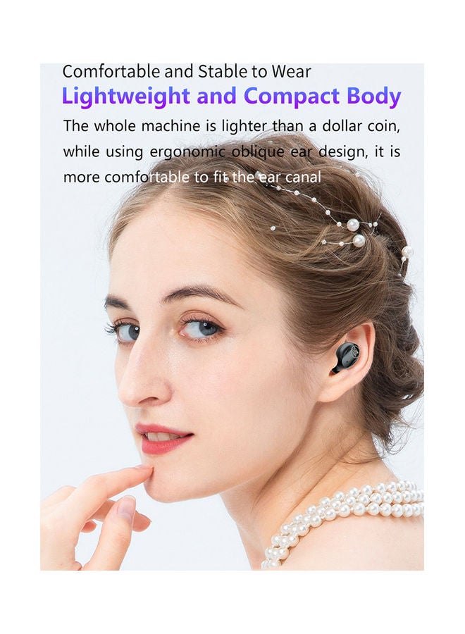 Generic - TWS BT Earphones Wireless Earbuds Black - Image 1