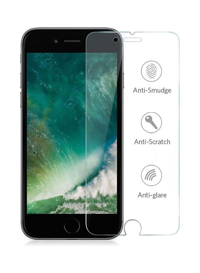اي ام جي لاصقة حماية للشاشة من الزجاج المقوى لهاتف آيفون 7 بلس شفاف - Image 2