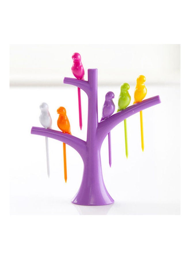 Tree Trunk Holder Rack Purple 20 x 10 x 20cm - Image 1