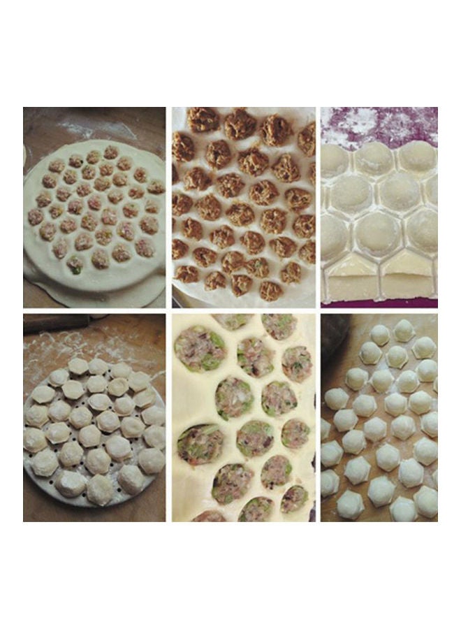 37 Holes Dumpling Maker Mold White 24.6x24.6x1.2cm - Image 4