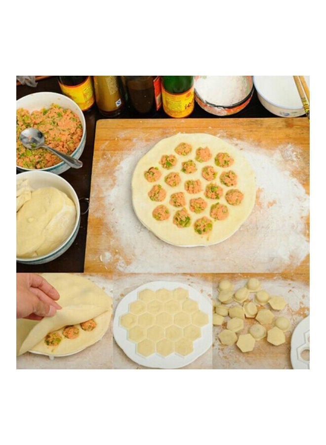 37 Holes Dumpling Maker Mold White 24.6x24.6x1.2cm - Image 3