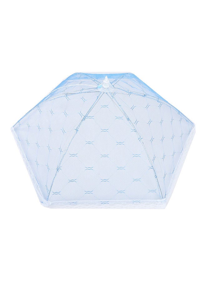 Folding Lace Mesh Umbrella Food Net Cover Blue  - Image 1
