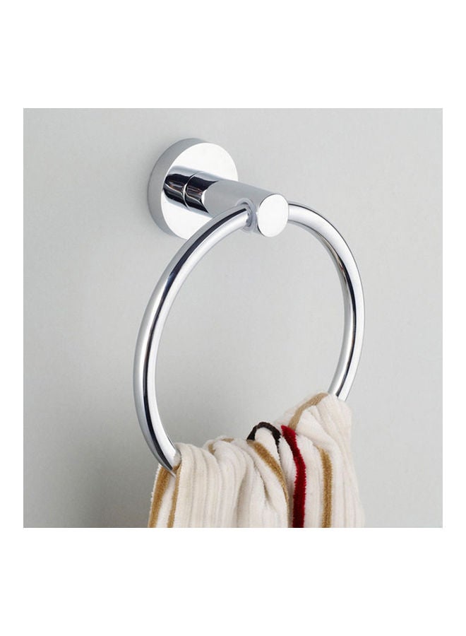 Stainless Steel Towel Ring Holder Silver  - Image 3