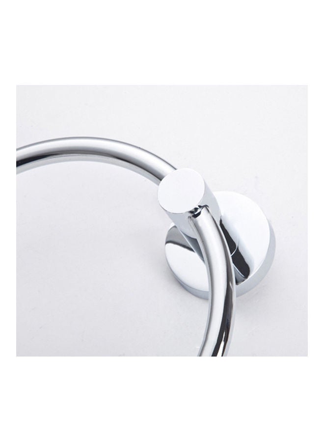 Stainless Steel Towel Ring Holder Silver  - Image 4