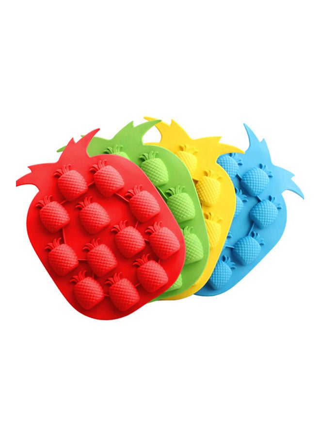 12-Grids Pineapple Shape Ice Cube Tray Multicolour 18.2 x 13.6 x 1.5cm - Image 2