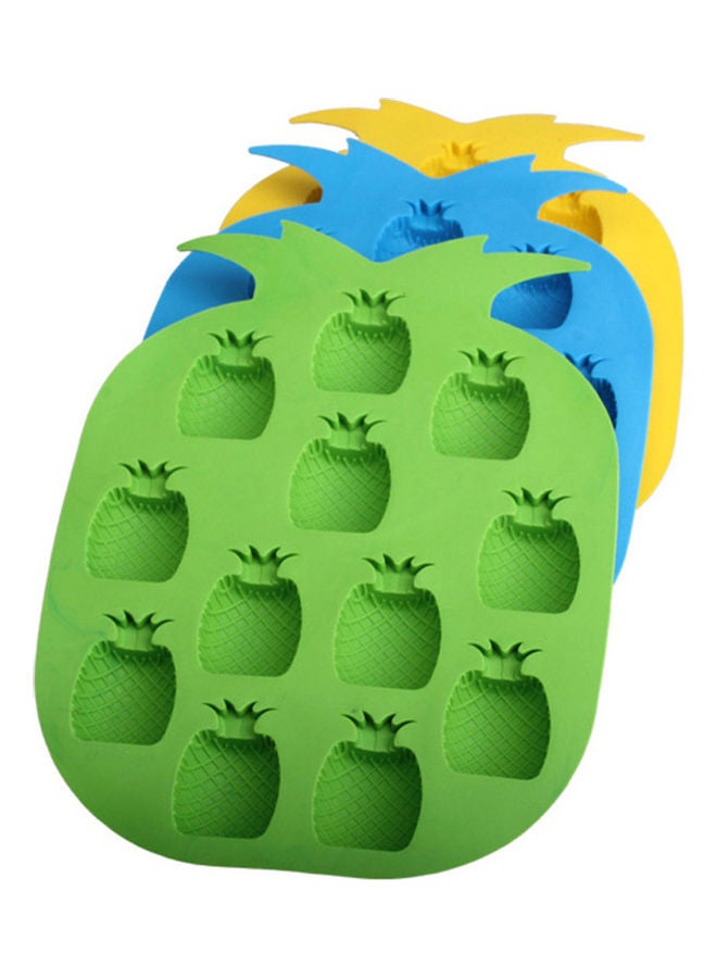12-Grids Pineapple Shape Ice Cube Tray Multicolour 18.2 x 13.6 x 1.5cm - Image 5