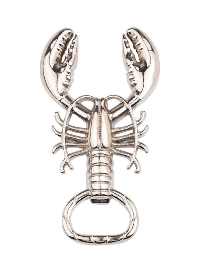 Cute Lobster Design Bottle Opener Silver 4.5 x 8 x 2cm  - Image 1