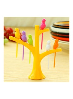 Tree Trunk Holder Rack Yellow 20 x 10 x 20cm