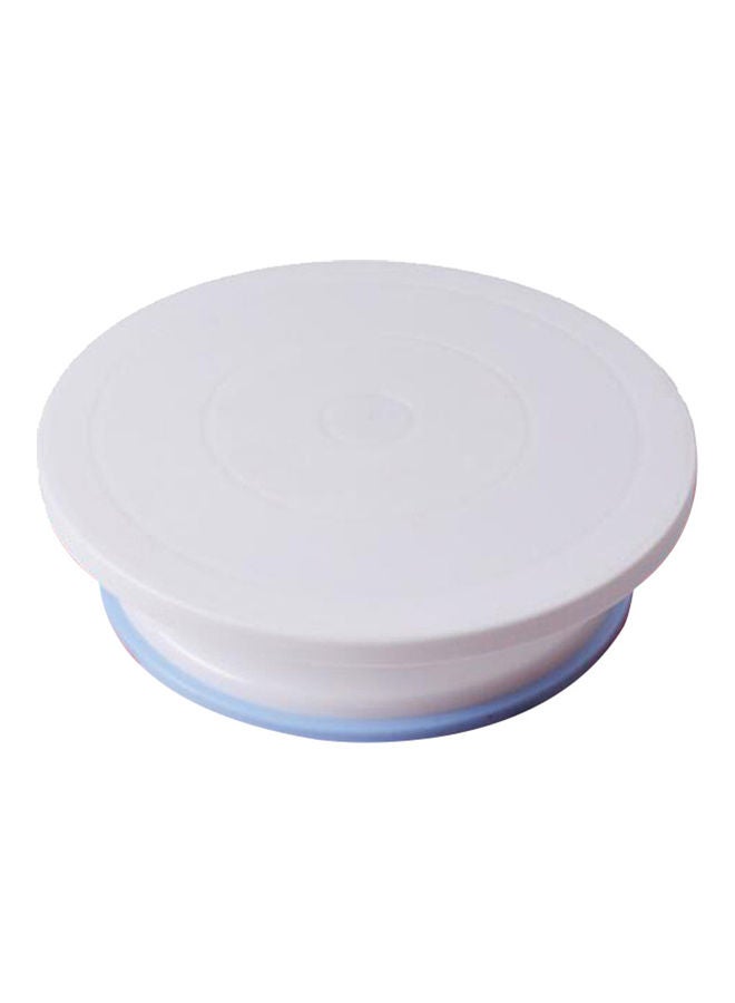 Cake Turntable Rotating Stand Board Baking Supply White 27.9x27.9x8.1cm - Image 5