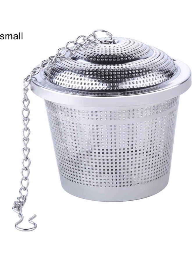 Medicinal Herbs Tea Infuser Silver 8x8x8cm - Image 1