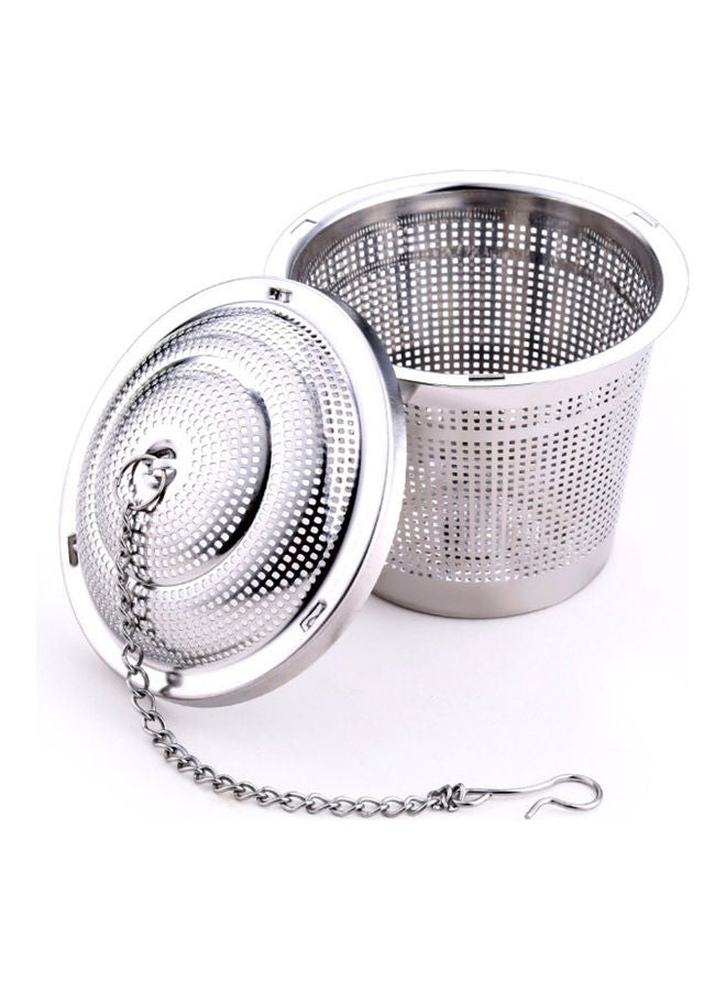Medicinal Herbs Tea Infuser Silver 8x8x8cm - Image 2