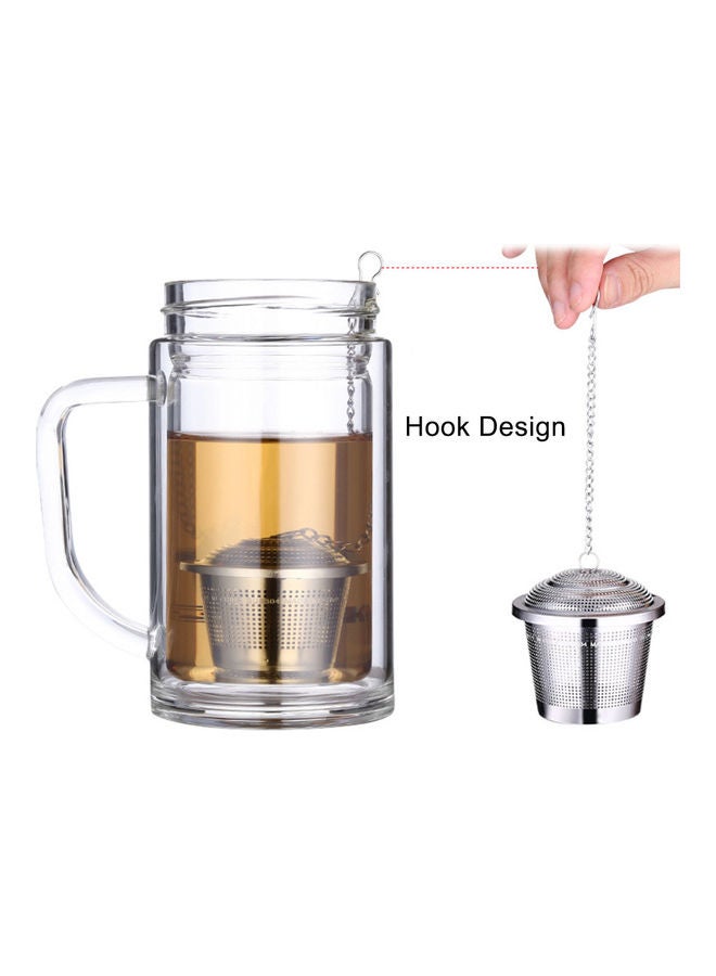 Medicinal Herbs Tea Infuser Silver 8x8x8cm - Image 4