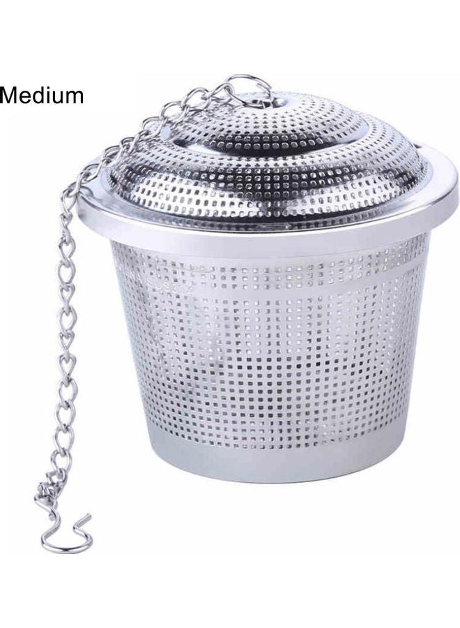 Medicinal Herbs Tea Infuser Silver - Image 1