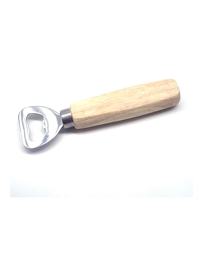 Wooden Bottle Opener Beige/Silver  - Image 2