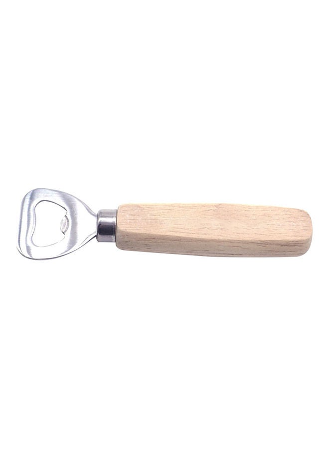 Wooden Bottle Opener Beige/Silver  - Image 4