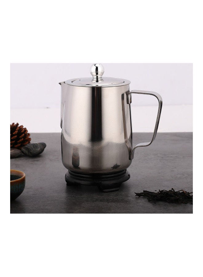 Generic - Stainless Steel Kettle With Removable Infuser Filter Silver 13.7 x 11.4 x 8.5cm - Image 1