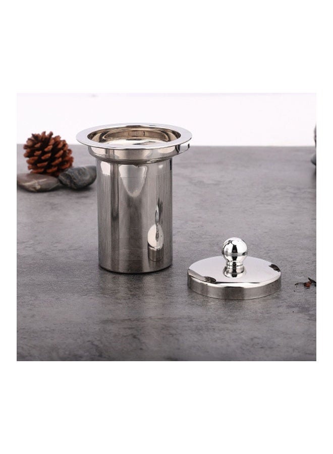 Generic - Stainless Steel Kettle With Removable Infuser Filter Silver 13.7 x 11.4 x 8.5cm - Image 1