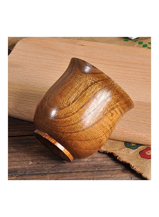 Wooden Big Belly Cup Brown - Image 2