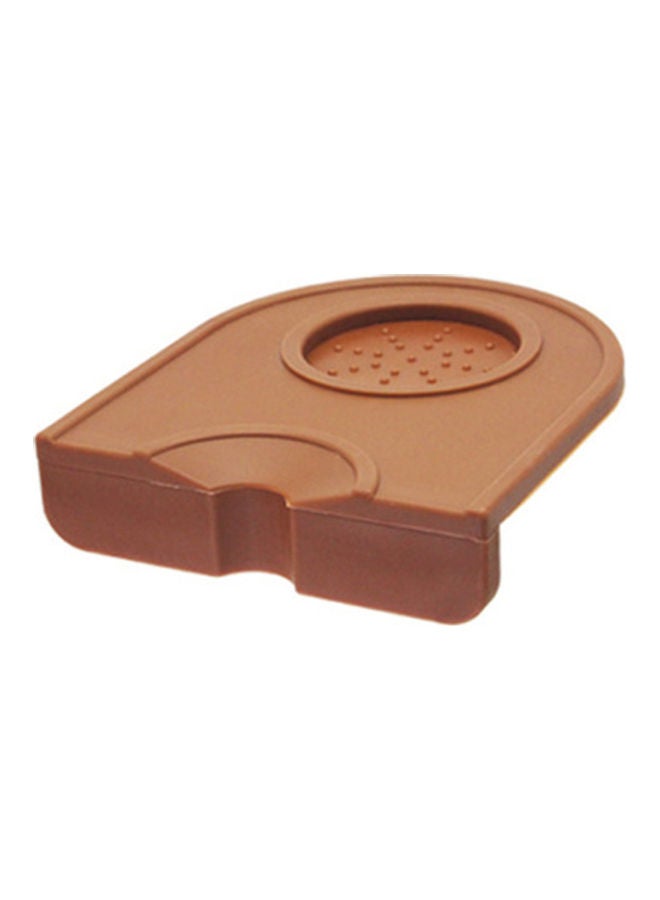 Non-Slip Flexible Tamper Mat Holder Espresso Brown