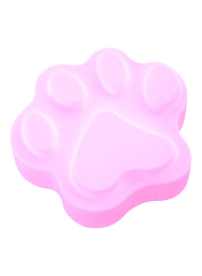 Generic - 6-Grid Cat Paws Shape Silicone Cake Mould Pink 18 x 13.8 x 1cm - Image 1