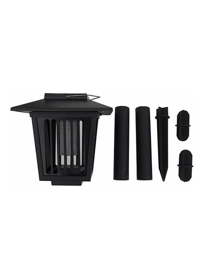 Solar Powered Outdoor Insect Mosquito Killer Bug Zapper Garden LED Lawn Light Black 20x10x20cm - Image 1
