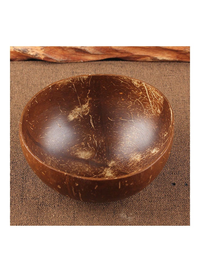 Vintage Natural Coconut Shell Bowl Ice Cream Fruit Container Handicraft Decor Brown 13.55x13.55x5.25cm - Image 5