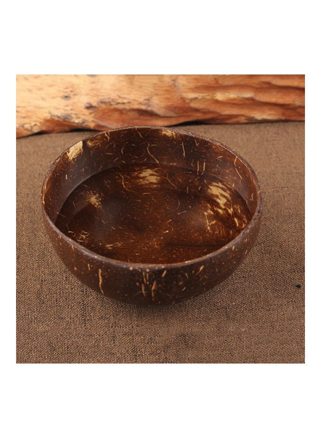 Vintage Natural Coconut Shell Bowl Ice Cream Fruit Container Handicraft Decor Brown 13.55x13.55x5.25cm - Image 4