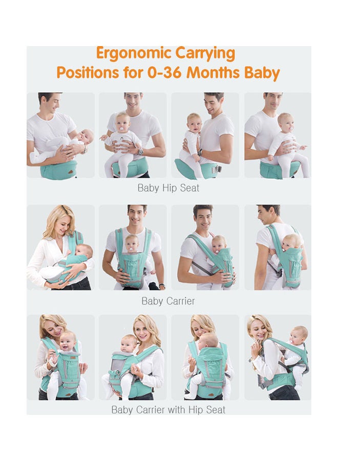 Generic Baby Carrier With Hip Seat Blue  - Image 3
