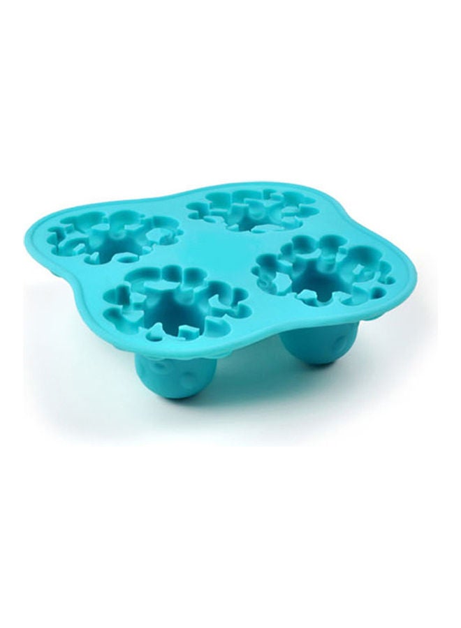Generic - 4-Grid Octopus Pattern Ice Cube Tray Blue - Image 1