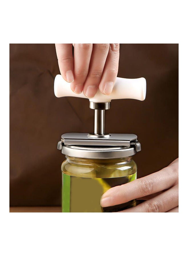 Stainless Steel Jar Bottle Opener White/Silver 8.7x6.6x4.2cm  - Image 2