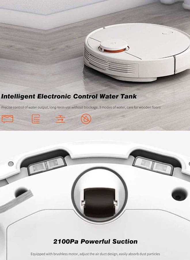 Xiaomi - Robot Vacuum-Mop Pro + Compact Bluetooth Speaker 2 Set 0.3 L Xiaomi-Mop P Bundle White - Image 1